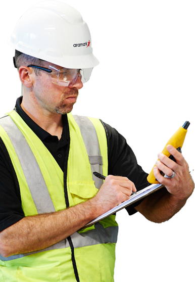 Worker with a clipboard.